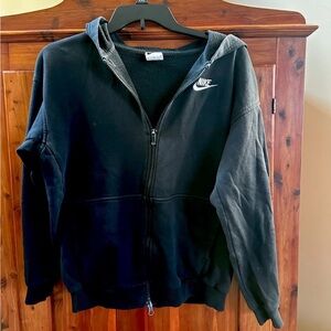 Nike Women’s Black Sweatshirt Double Zipper Size M